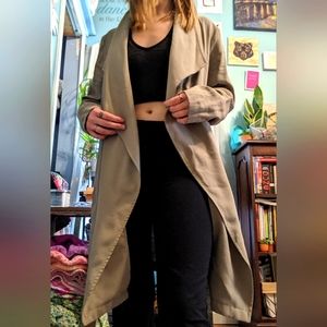 Light weight Outerwear Draw-string Jacket, Women's Long Sleeve Jacket